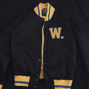Adapt Warriors Gold Blooded Bomber Jacket Size S